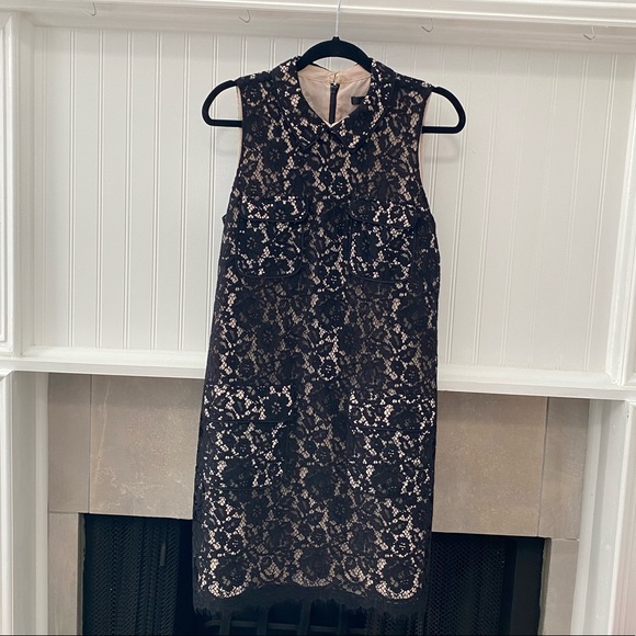 J. Crew Festive Lace Dress with Pockets & Collar - Picture 3 of 13